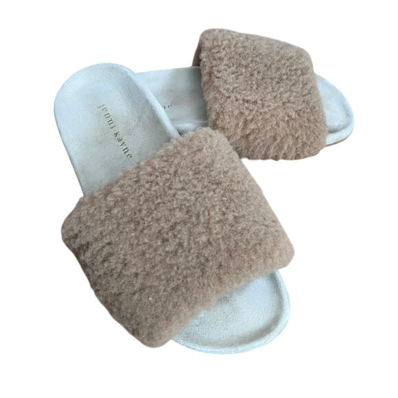 Jenni Kayne Shearling Slides On Sandals Size 7 - Picture 9 of 15